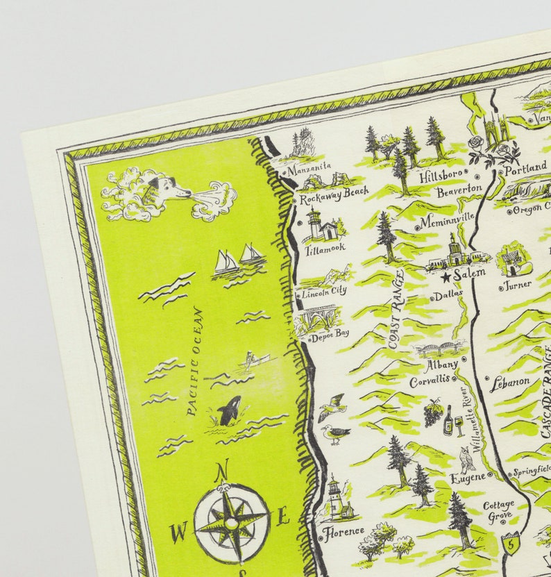 Willamette Valley Risograph Print // State of Oregon Print image 4