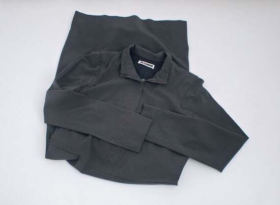 Jil Sander dress | Minimal dress | Zipper collar m