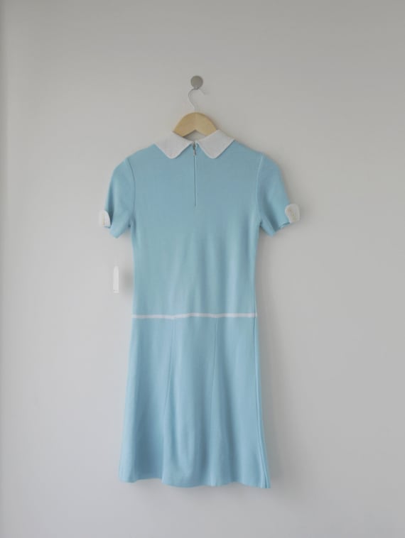 60s Dropwaist Short-sleeve Dress / Small - image 2