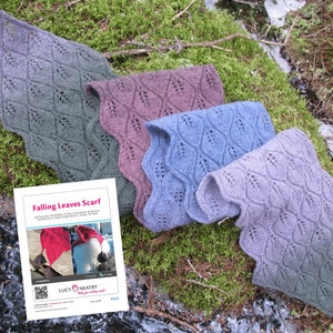 Falling Leaves Scarf by Lucy Neatby - Digital Pattern