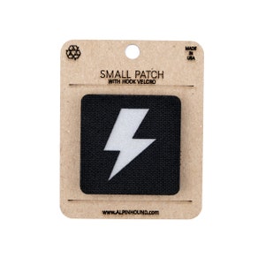 LIGHTNING PATCH BLACK SMALL LIGHTNING PATCH BLACK SMALL