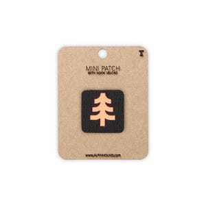 Evergreen Tree Tactical Patch Mini Black and Reflective Orange