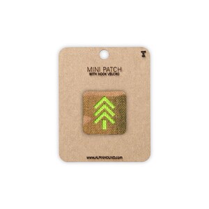 Mini Multicam and Neon Green Tree Tactical Patch