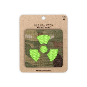 Medium Multicam and Neon Green Toxic Tactical Patch