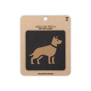 German Shepherd Dog Tactical Patch 2x2 Medium