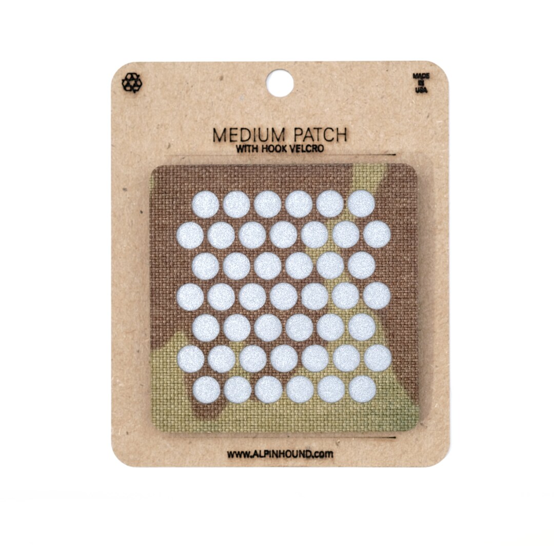 Medium Multicam Black and Reflective Silver Circle Array Tactical Patch ...