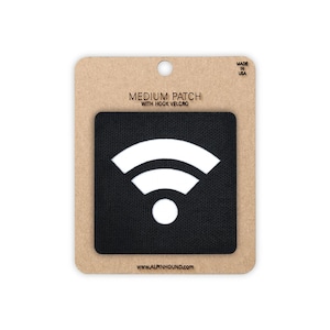 WIFI Tactical Patch Black and White Medium