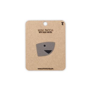 Shark Head Tactical Patch Mini Wolf Gray and Black