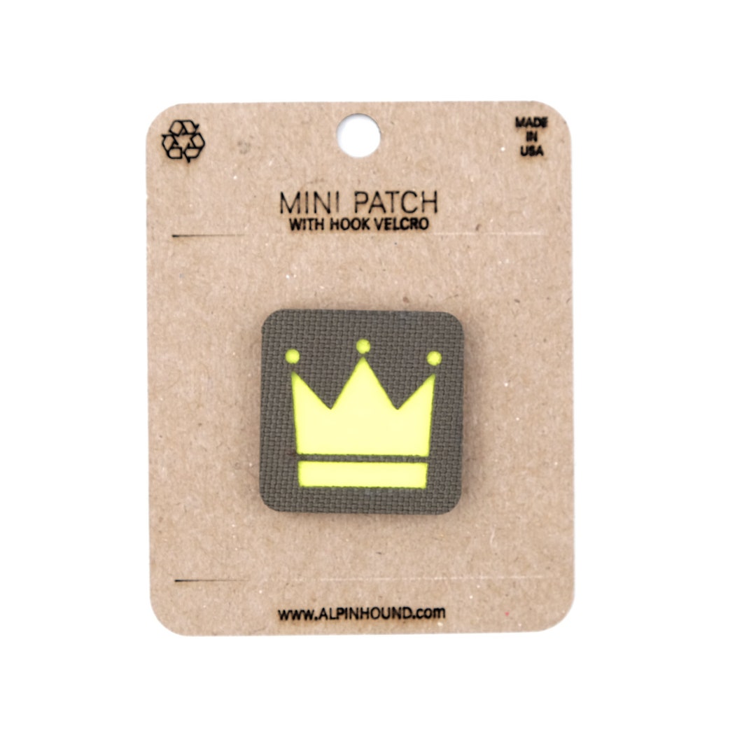 Mini Ranger Green and Reflective Yellow Crown Tactical Patch - Etsy