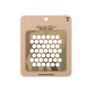 Circle Array Tactical Patch Medium Multicam Black and Reflective Silver