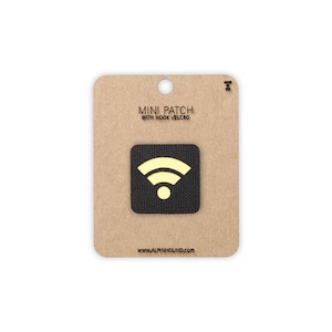 Wifi Tactical Patch Mini Black and Reflective Yellow