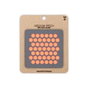Circle Array Tactical Patch Medium Wolf Gray and Reflective Orange