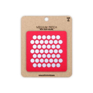 Medium Red and Reflective Silver Circle Array Tactical Patch