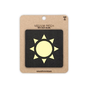 Sun Tactical Patch Medium Black and Reflective Yellow