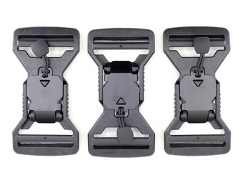 Fidlock V-buckle 40mm LL Black with Pull (3 Pack)