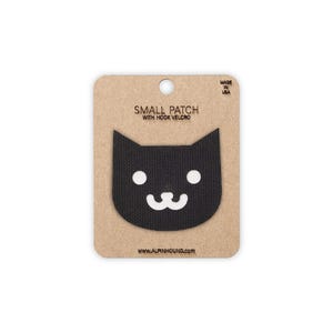 Cat Head Tactical Patch Black and White Small