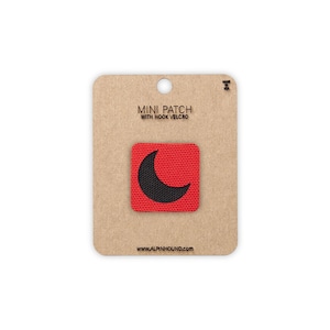 Moon Tactical Patch Mini Black and Red