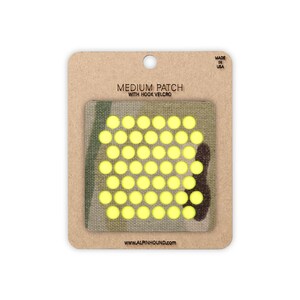 Medium Multicam and Reflective Yellow Circle Array Tactical Patch
