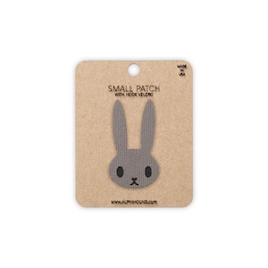 Small Wolf Gray and Black Bunny Tactical Patch