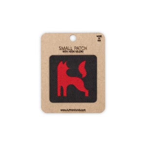 Small Black and Red Fox Tactical Patch