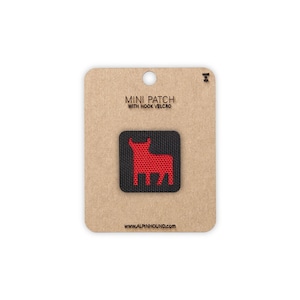 Mini Black and Red Bull Tactical Patch