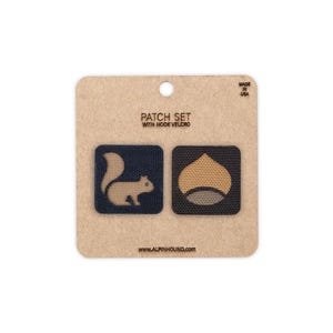 Squirrel and Chestnut Tactical Patch Mini Set