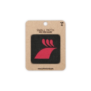 Small Black and Red Rooster Head Tactical Patch
