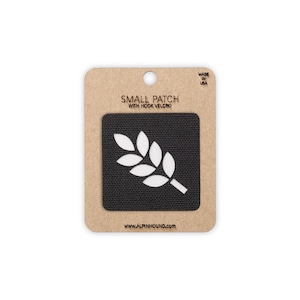 Wheat Tactical Patch Small Black and White