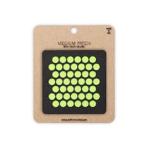 Circle Array Tactical Patch Black and Neon Green Medium