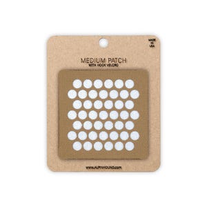 Medium Coyote and Reflective Silver Circle Array Tactical Patch