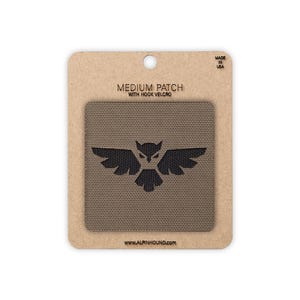 Flying Owl Tactical Patch Medium 2X2 Ranger and Black