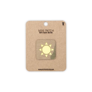 Mini patch tactique Sun Multicam et jaune réfléchissant