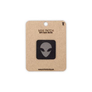 Mini Black and Gray Alien Tactical Patch 1X1