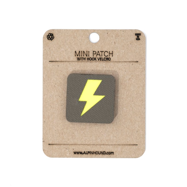 Mini Ranger and Reflective Yellow Lightning Bolt Tactical Patch