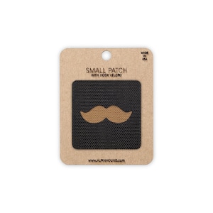 Moustache Tactical Patch Black and Coyote Small