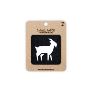 GOAT Tactical Patch Black and White Small