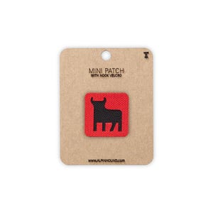 Bull Tactical Patch Mini Red and Black