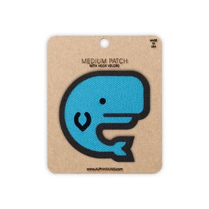 ブルーホエールタクティカルパッチ ブルー＆ブラック ミディアム