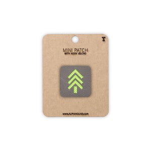 Tree Tactical Patch Mini Wolf Gray and Neon Green