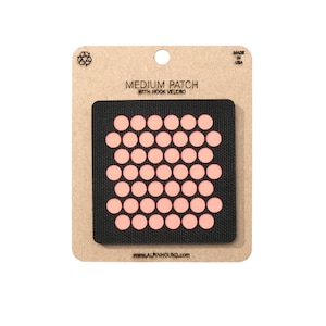 Circle Array Tactical Patch Black and Reflective Orange Medium