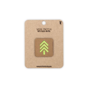 Mini Coyote Brown and Neon Green Tree Tactical Patch
