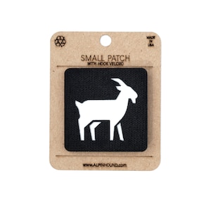 GOAT Tactical Patch Black and White Small