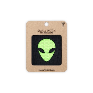 Alien Tactical Patch Black and Neon Green Small