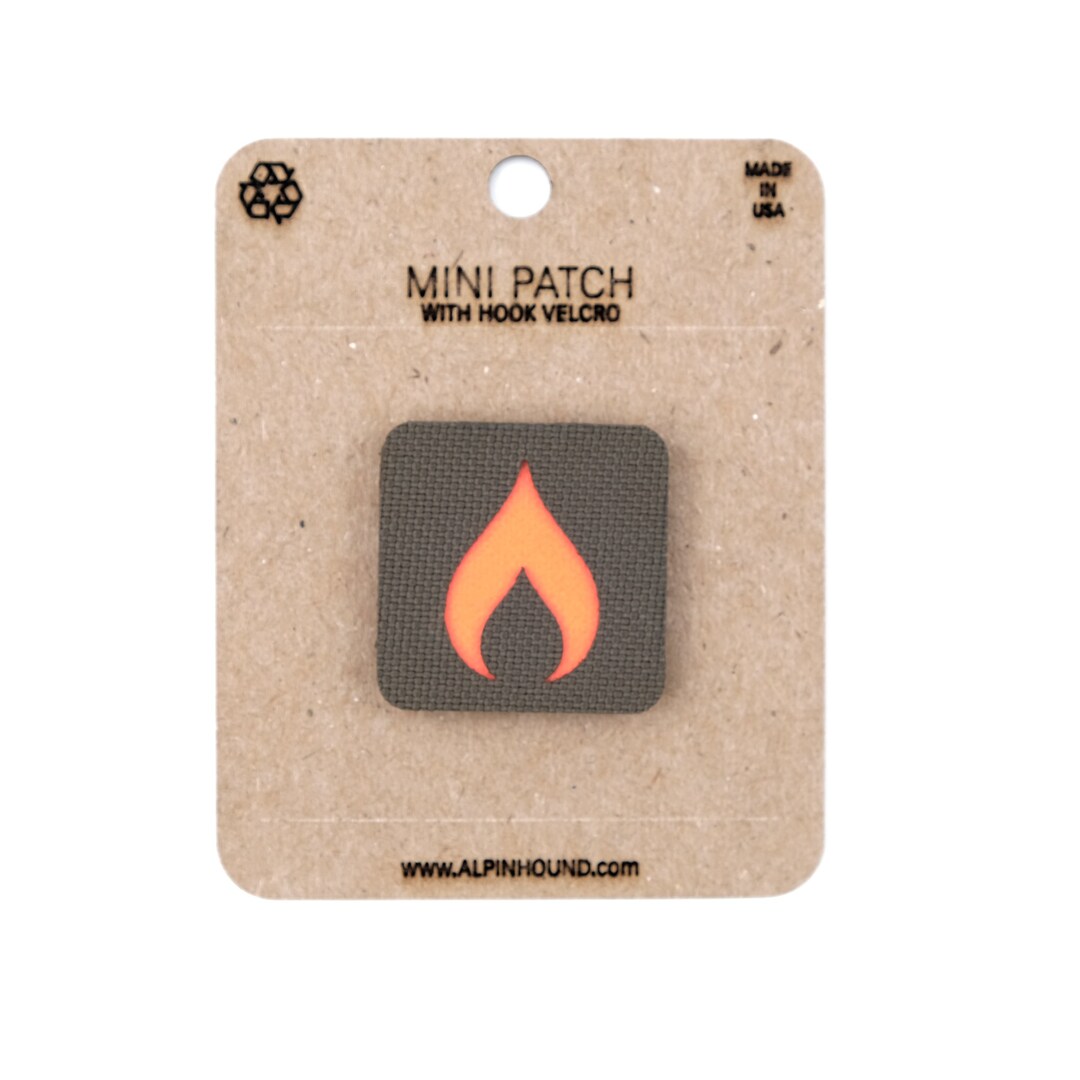 Mini Ranger and Reflective Orange Flame Tactical Patch - Etsy