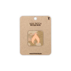 Flame Tactical Patch Mini Multicam and Reflective Orange