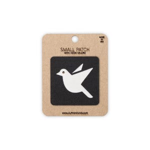 Bird Tactical Patch Black and White Small