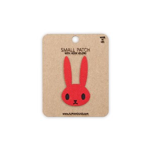 Small Red and Black Bunny Tactical Patch