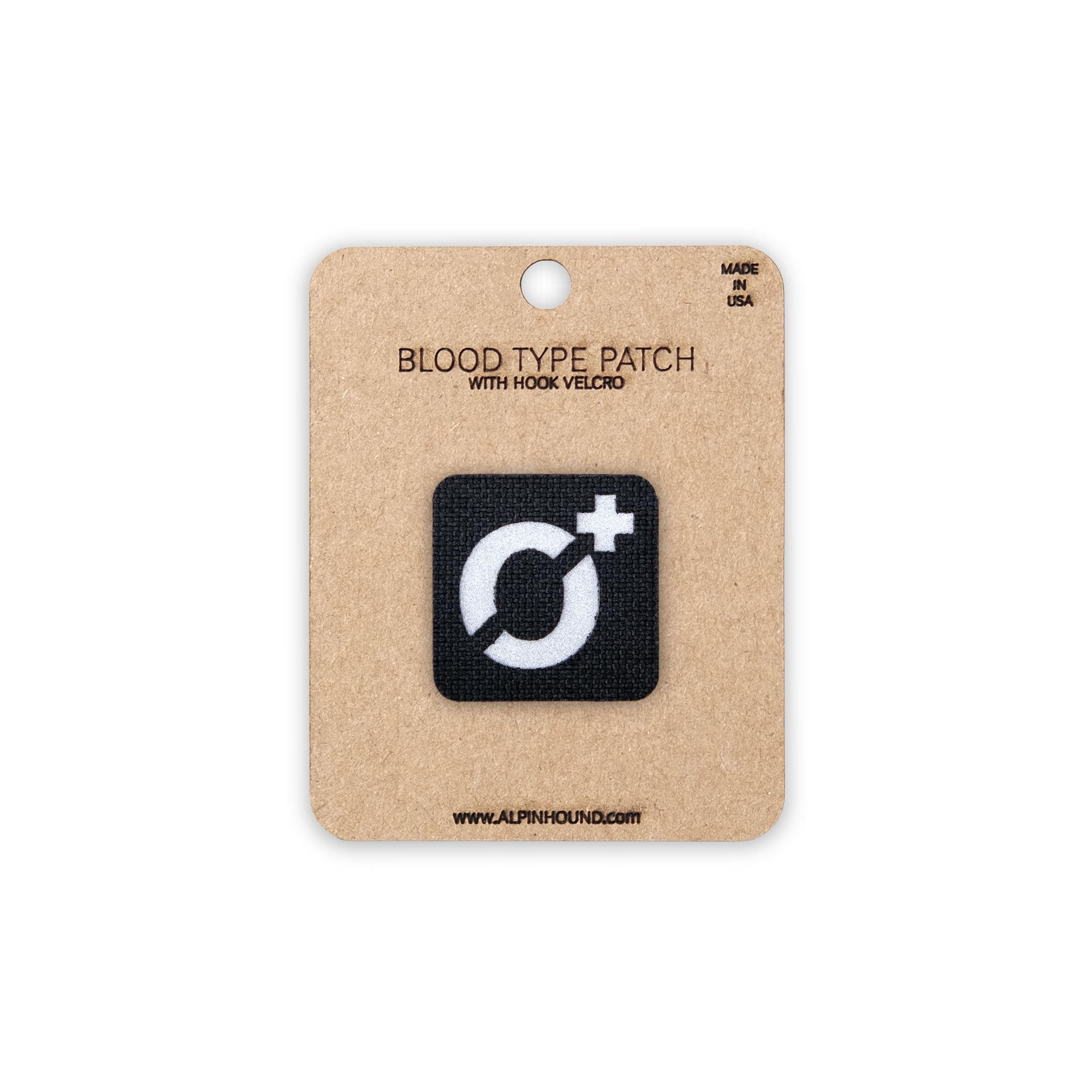 PVC Rubber 3D GITD Velcro Patch Blood Type NKDA Glow in the Dark Combat Tactical GID