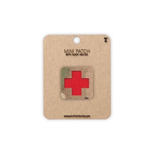 Mini Multicam et Patch médical tactique rouge