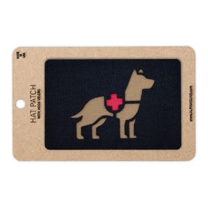 German Shepherd Dog Tactical Hat Patch 2x3 inch